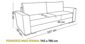 Sofa Spark Su Miegamu Mechanizmu Ir Patalynes Deze 3